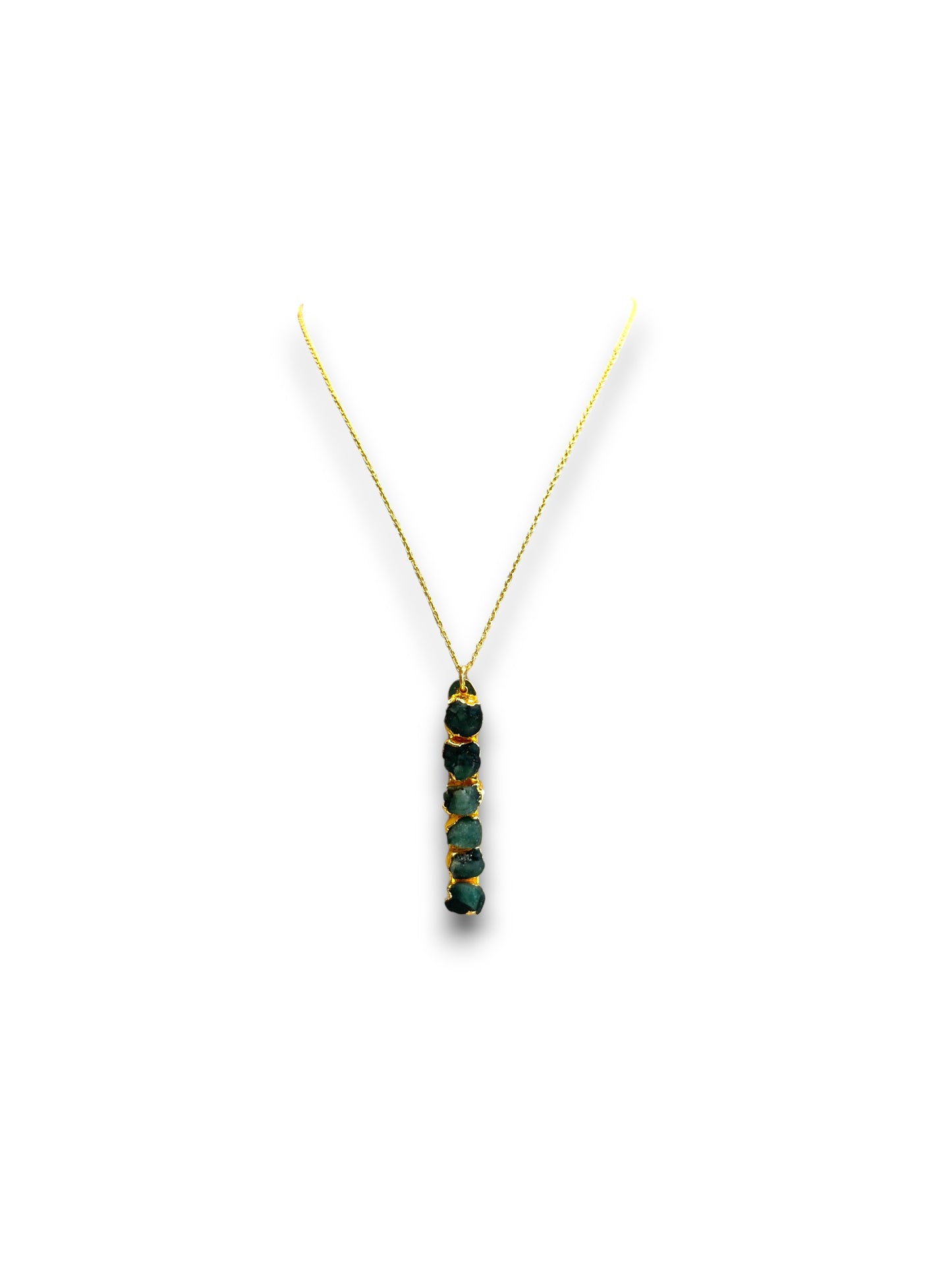 Raw Emerald Wonders Necklace