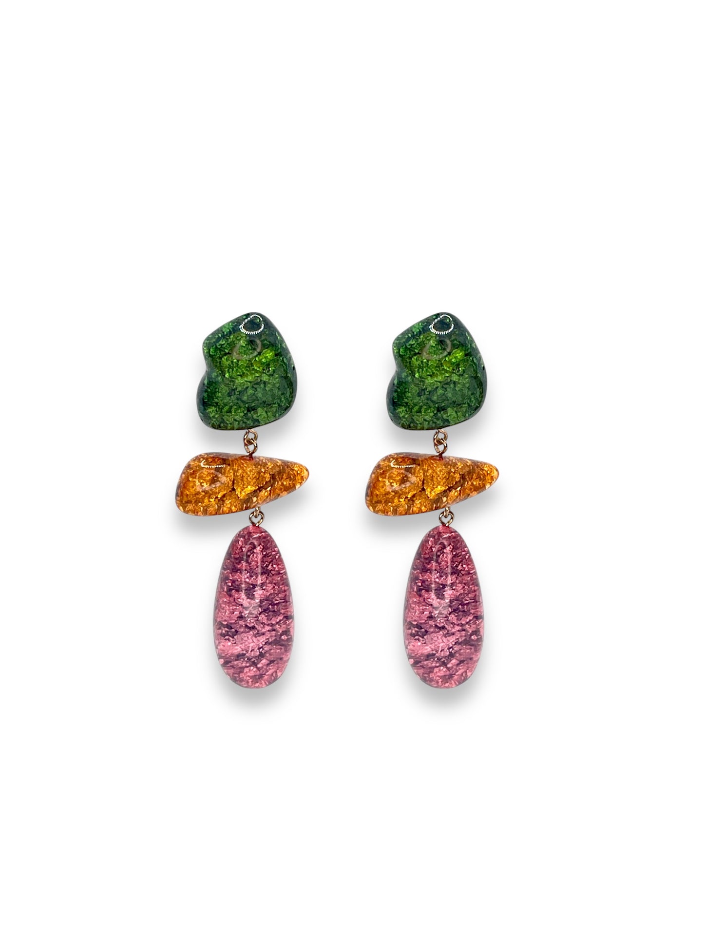 Colour Popping Resin Earrings