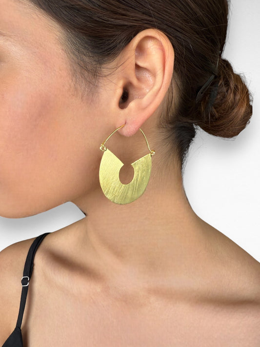 Sleek Golden Hoops