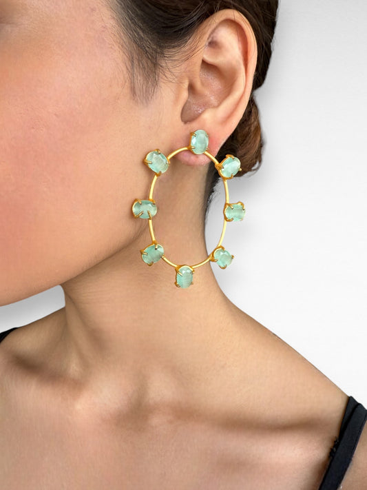 Oceanic Hoop Earrings